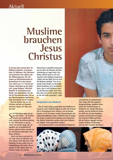 Perspektive 2006 04 muslime brauchen jesus christus