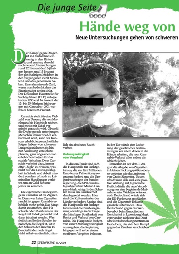 Perspektive 2004 11 haende weg von cannabis