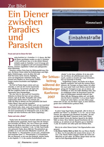 Perspektive 2007 12 ein diener zwischen paradies und parasiten